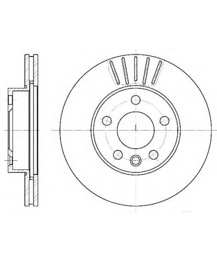 REMSA Тормозной диск передний