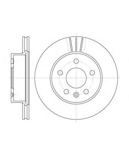 REMSA Тормозной диск передний