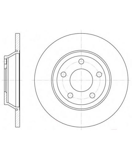 REMSA Тормозной диск передний