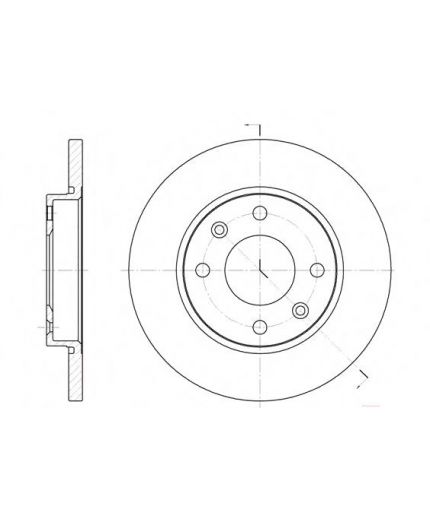 REMSA Тормозной диск передний