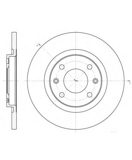 REMSA Тормозной диск передний