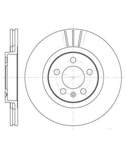 REMSA Тормозной диск передний