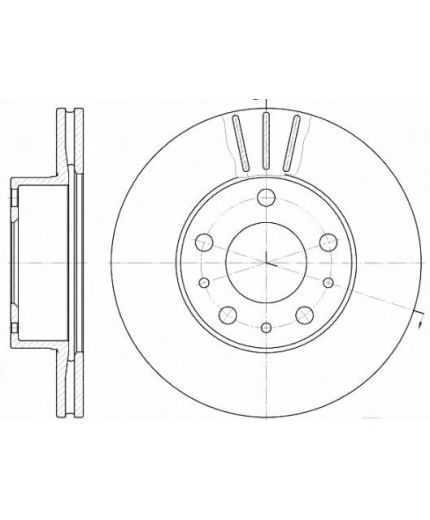 REMSA Тормозной диск передний