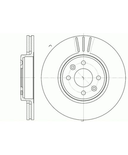 REMSA Тормозной диск передний
