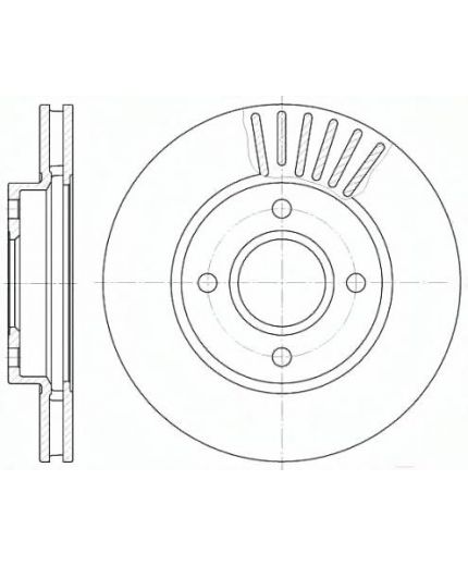 REMSA Тормозной диск передний