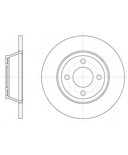 REMSA Тормозной диск передний