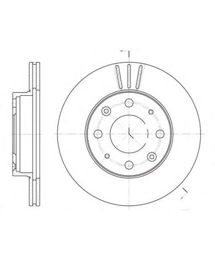 REMSA Тормозной диск передний