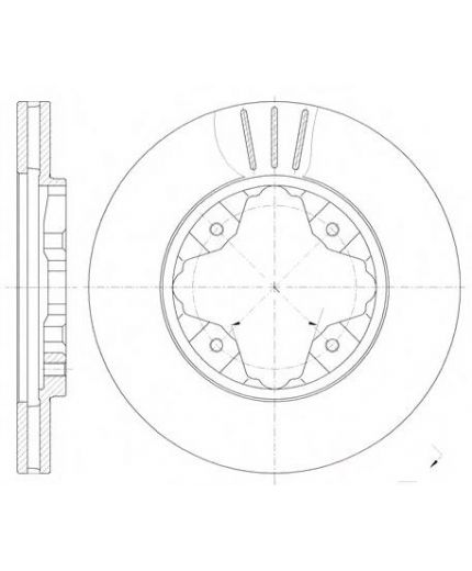 REMSA Тормозной диск передний