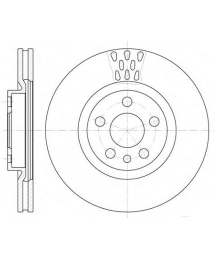 REMSA Тормозной диск передний