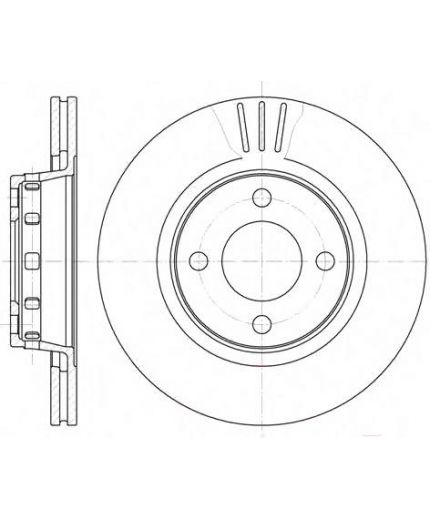 REMSA Тормозной диск передний