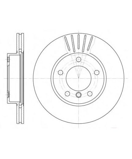 REMSA Тормозной диск передний