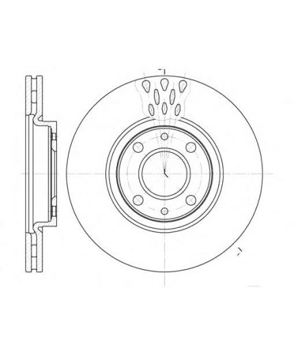 REMSA Тормозной диск передний