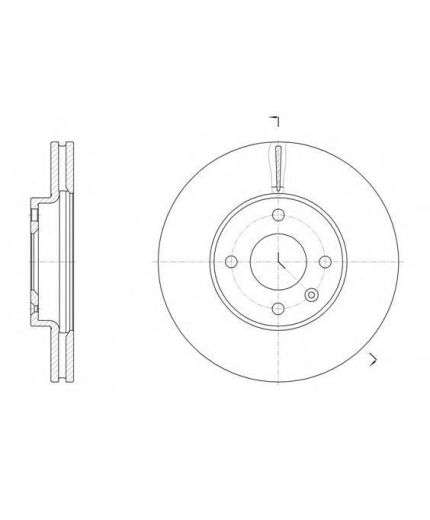REMSA Тормозной диск передний
