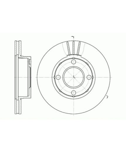 REMSA Тормозной диск передний
