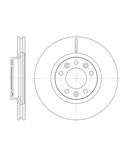 REMSA Тормозной диск передний