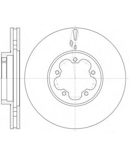 REMSA Тормозной диск передний