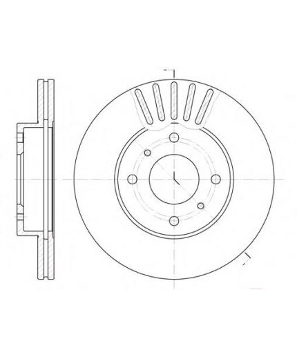 REMSA Тормозной диск передний