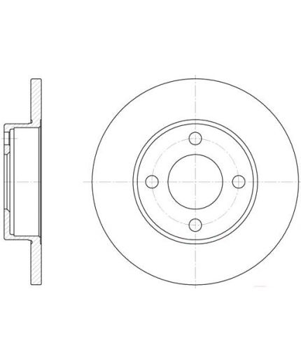 REMSA Тормозной диск передний