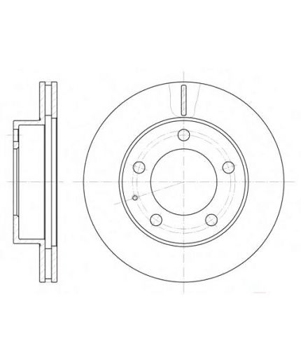 REMSA Тормозной диск передний