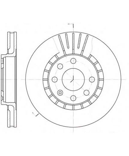 REMSA Тормозной диск передний