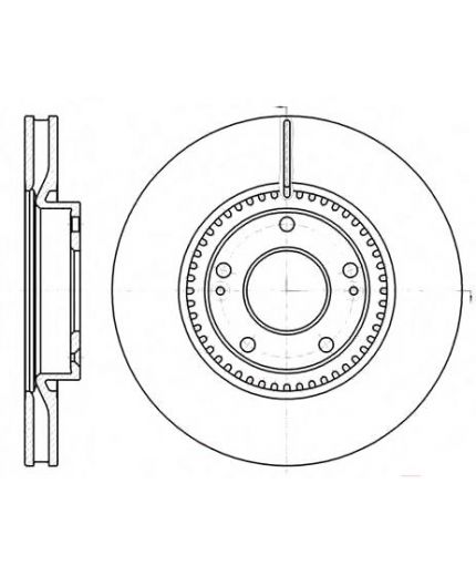 REMSA Тормозной диск передний