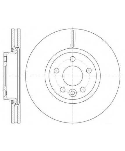REMSA Тормозной диск передний