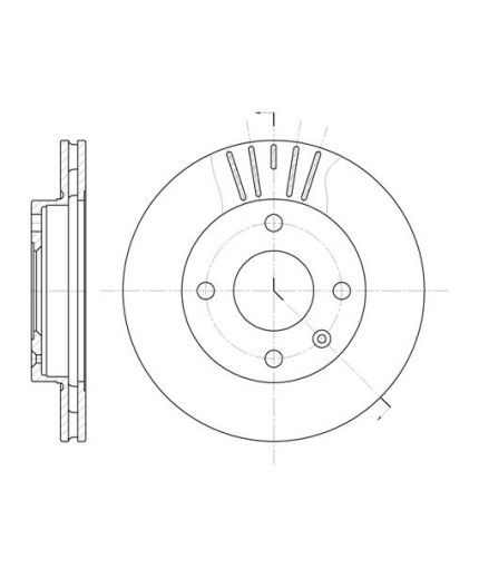 REMSA Тормозной диск передний