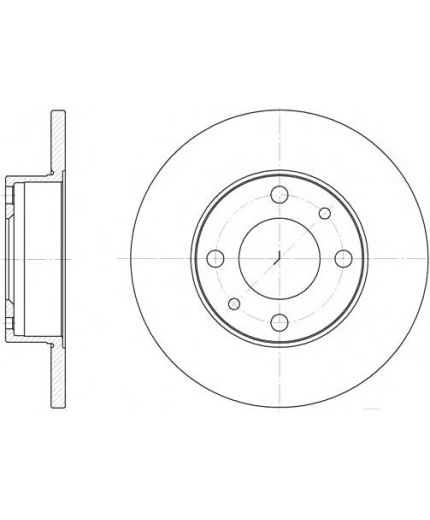 REMSA Тормозной диск передний