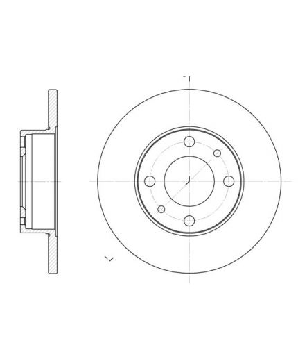 REMSA Тормозной диск передний Фото 2