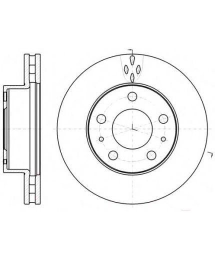 REMSA Тормозной диск передний