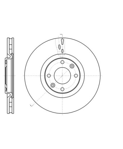 REMSA Тормозной диск передний