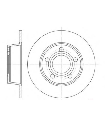 REMSA Тормозной диск задний