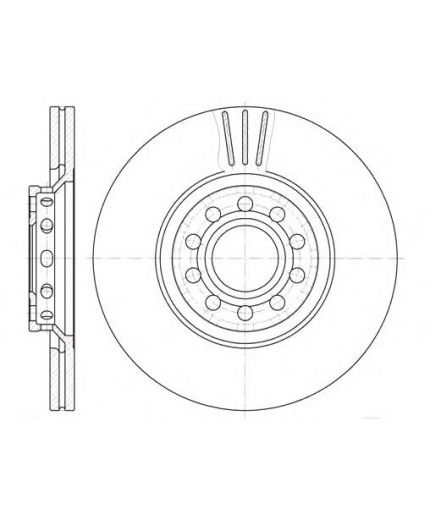 REMSA Тормозной диск передний
