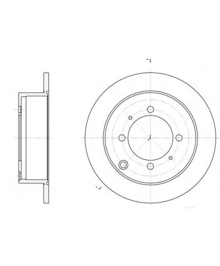 REMSA Тормозной диск задний