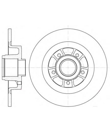 REMSA Тормозной диск задний
