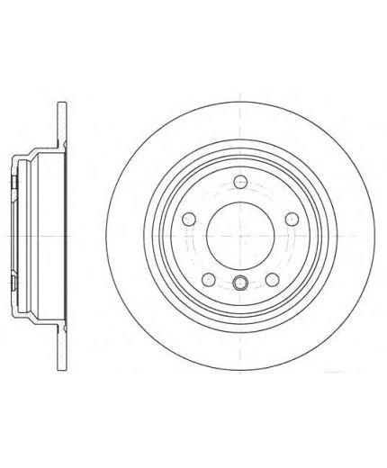 REMSA Тормозной диск задний
