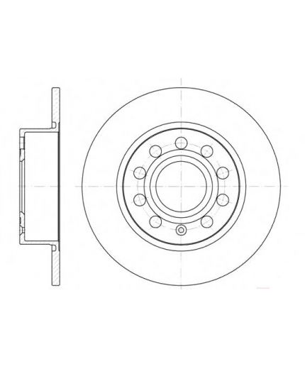 REMSA Тормозной диск задний