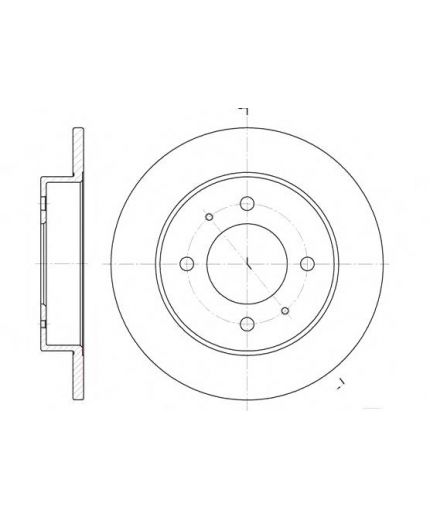 REMSA Тормозной диск задний