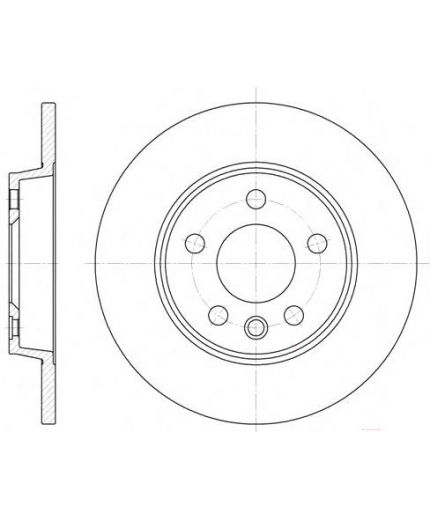 REMSA Тормозной диск задний