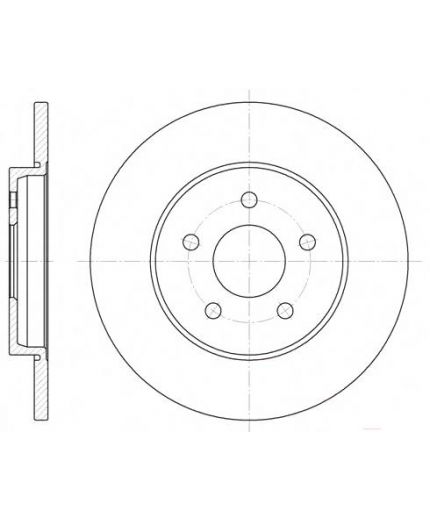 REMSA Тормозной диск задний