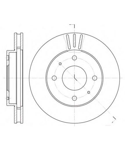 REMSA Тормозной диск передний