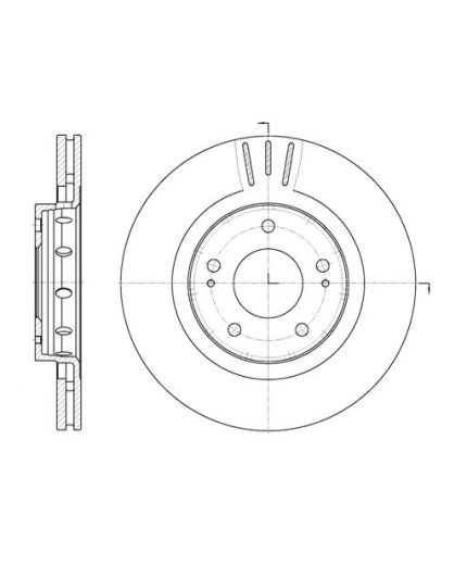REMSA Тормозной диск передний