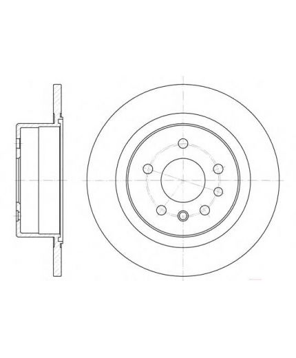 REMSA Тормозной диск задний