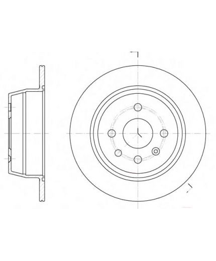 REMSA Тормозной диск задний