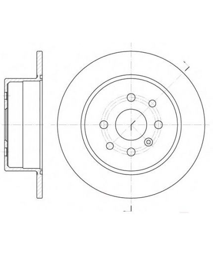 REMSA Тормозной диск задний