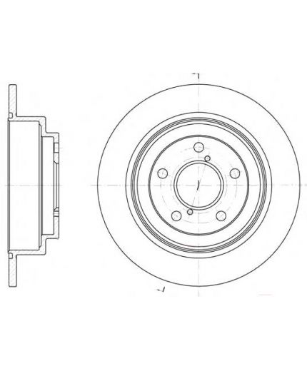 REMSA Тормозной диск задний