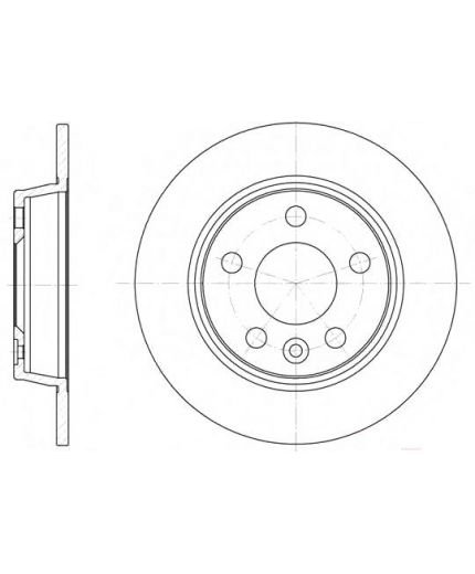 REMSA Тормозной диск задний