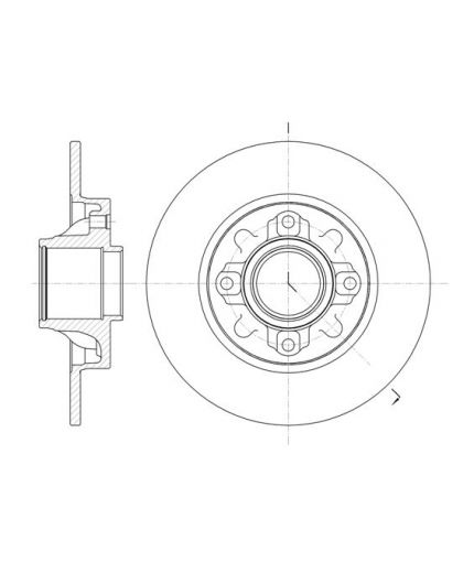 REMSA Тормозной диск задний