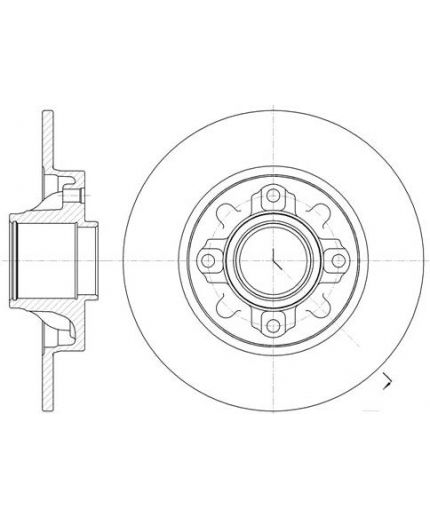 REMSA Тормозной диск задний Фото 2
