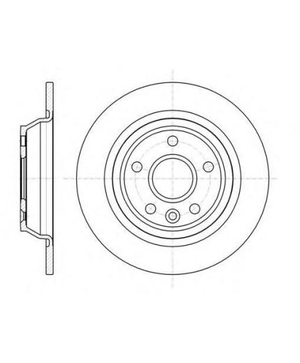 REMSA Тормозной диск задний